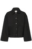 IHKATE QUILTED JA3 Black - Black ichi vest jas blazer zwart knopen