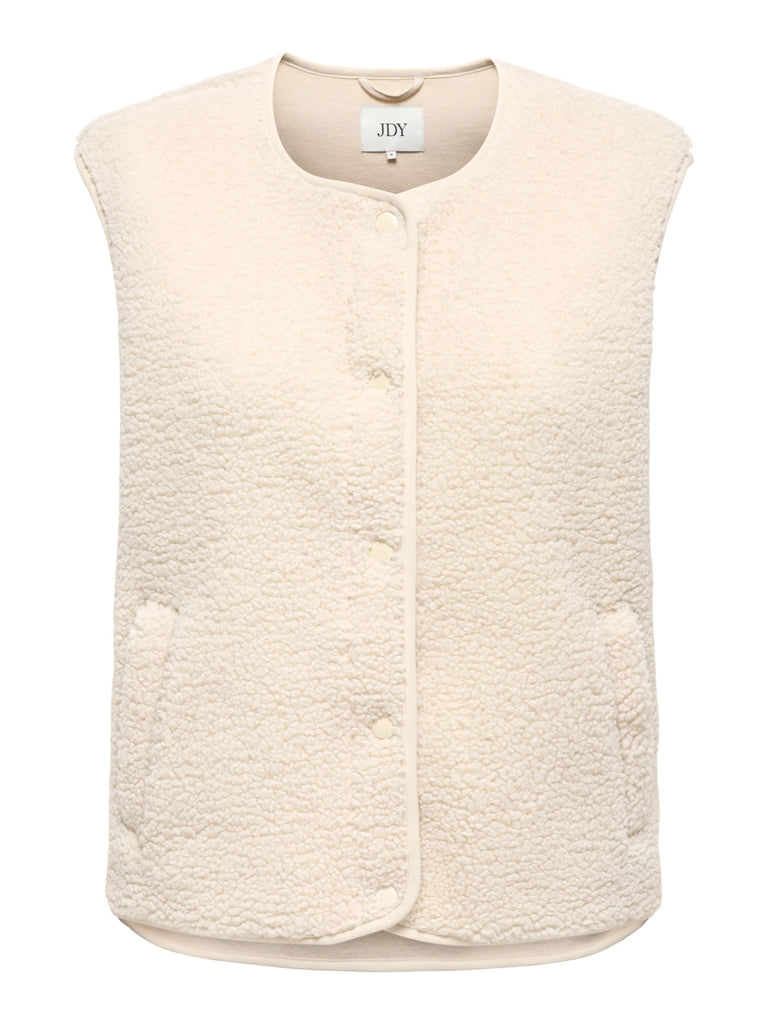 JDYSIMINA TEDDY WAISTCOAT OTW QIQ NOOS pumice stone gilet 