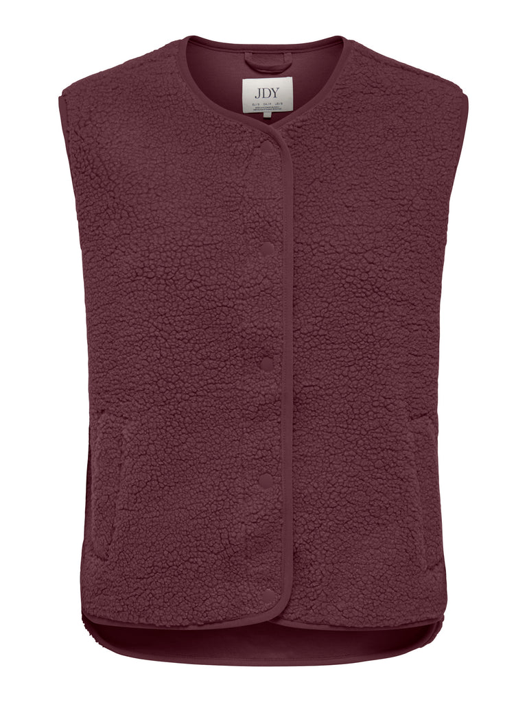 JDYSIMINA TEDDY WAISTCOAT OTW QIQ NOOS windsor wine gilet 
