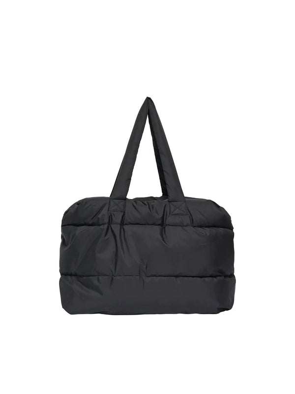 JDYMIRANDA PADDED WEEEKEND BAG OTW HAB black weeekendtas sporttas luiertas zwart puffer