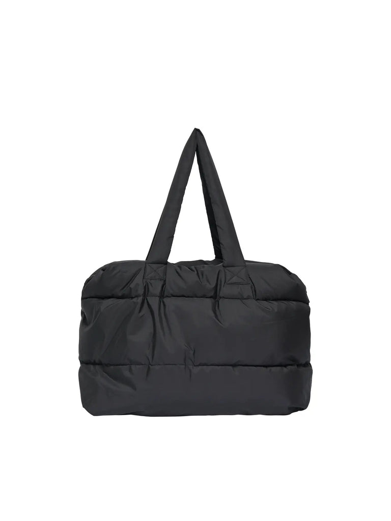 JDYMIRANDA PADDED WEEEKEND BAG OTW HAB black weeekendtas sporttas luiertas zwart puffer