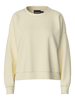 pcchilli ls sweat noos white pepper sweater pieces zachtgeel lange mouwen