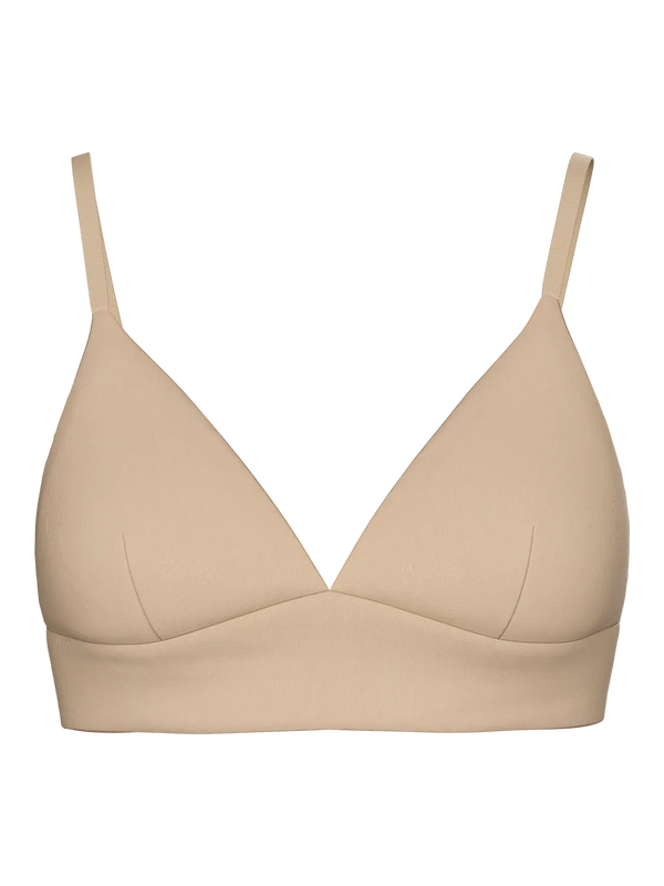 PCnamee triangle bra noos peach toffy pieces beha bh bralette beige ecru