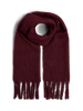 PCnikita long scarf noos bc tawny port pieces bordeaux franjes warm lang zacht