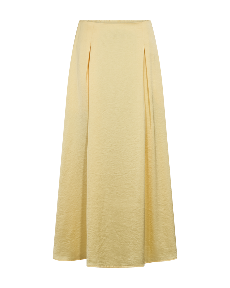 fqdove skirt golden haze freequent rok geel satijn