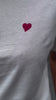 FAheart tee fransa t-shirt wit hart roze